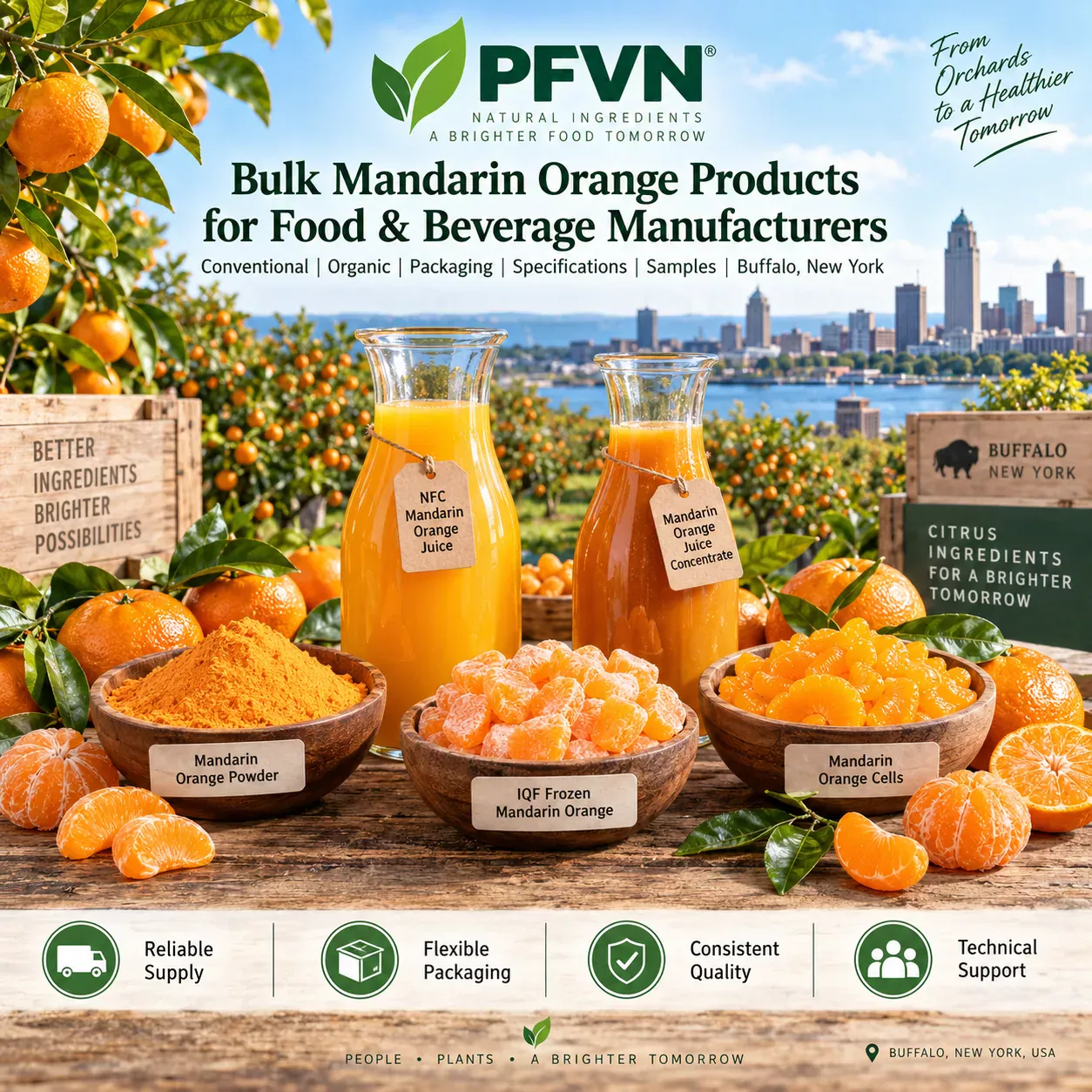 Mandarin Orange juice concentrate for industrial manufacturing