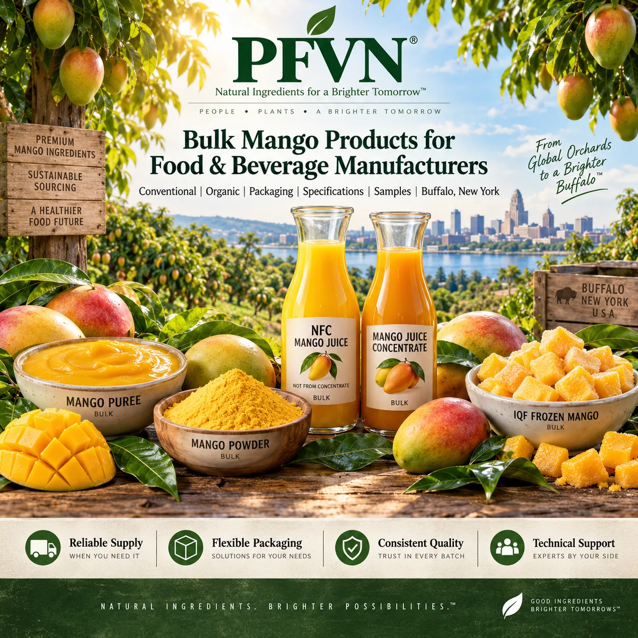 Mango nfc juice for industrial manufacturing