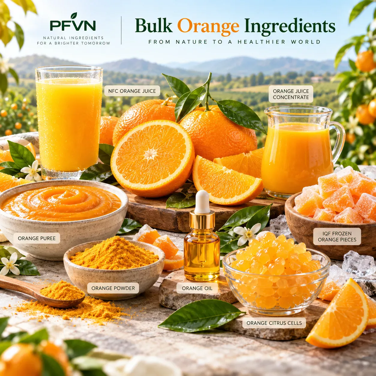 Bulk Orange Powder